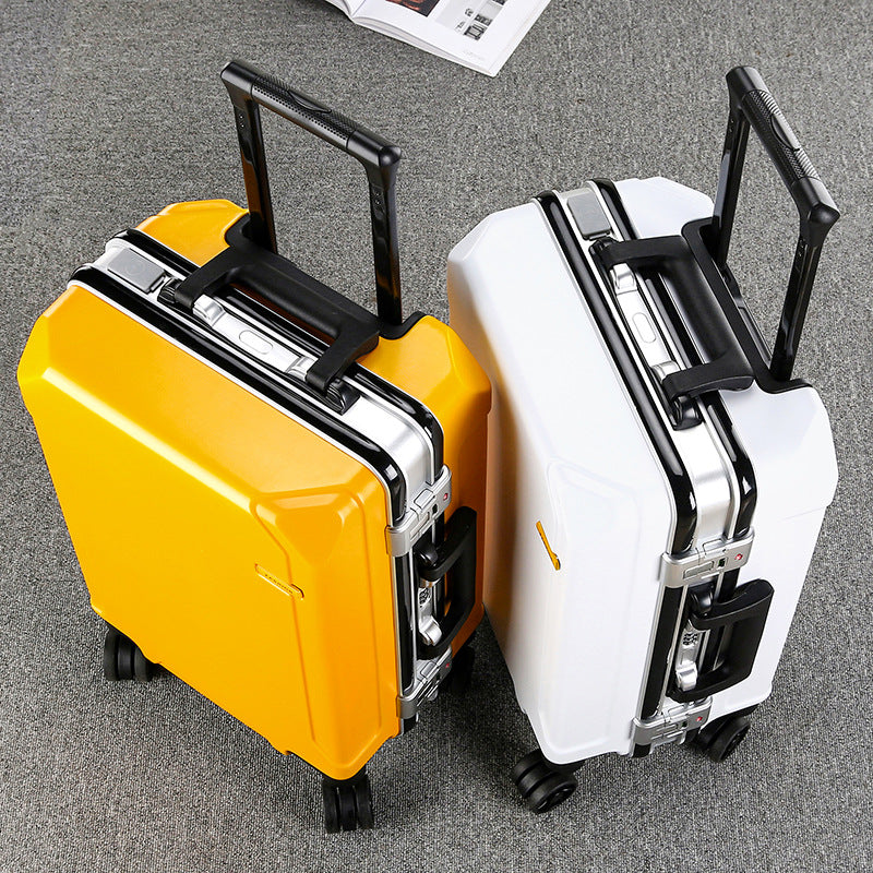 Wholesale Generation Hair Aluminum Frame Trolley Case Men's And Women's Universal Wheel Suitcase Fashion Large Capacity Password Box Suitcase Student Box