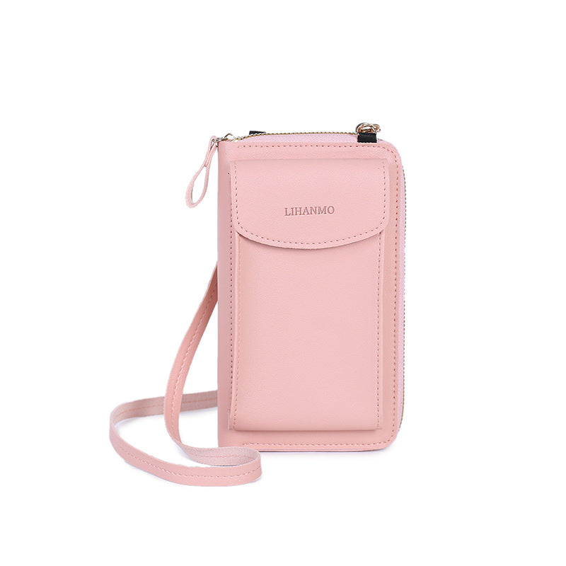 2024 New Mini Mobile Phone Wallet Mini Shoulder Messenger Bag Fashion Joker Convenient Mobile Phone Bag Manufacturers Wholesale