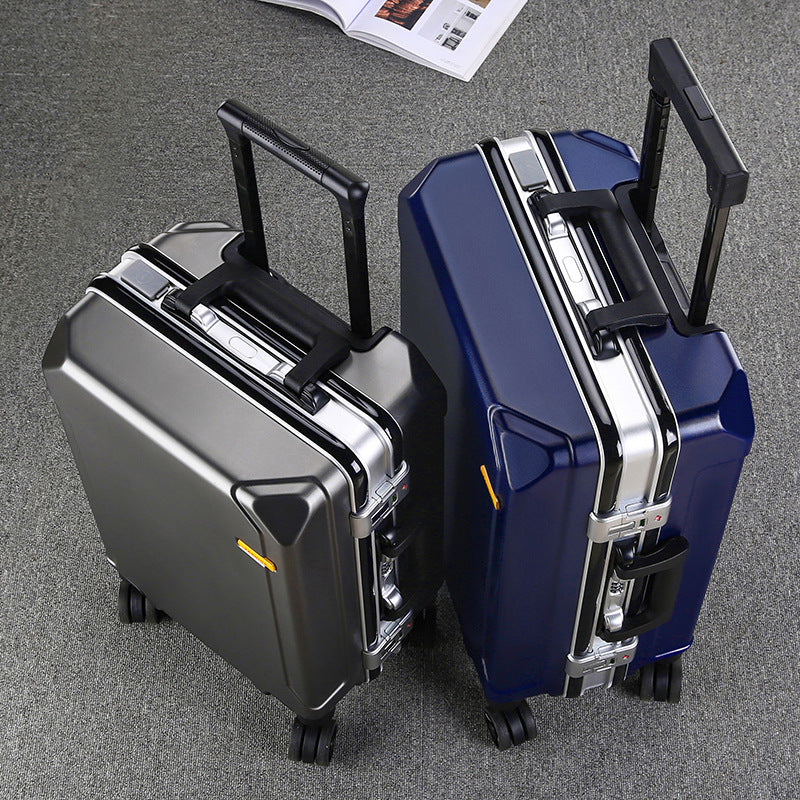 Wholesale Generation Hair Aluminum Frame Trolley Case Men's And Women's Universal Wheel Suitcase Fashion Large Capacity Password Box Suitcase Student Box