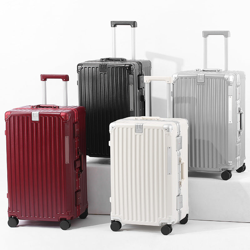 Luggage Case 30 Large Capacity Universal Wheel Red Password Box Strong And Durable Thick 28 Inch Escort Leather Luggage Case Women