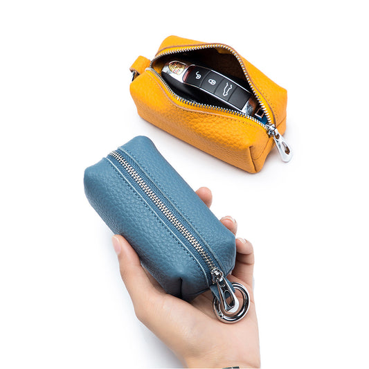 Key Case Women&#039;s Genuine Leather Home Large Capacity Key Bag Two-in-one Multi-functional Coin Purse Key Bag Cute