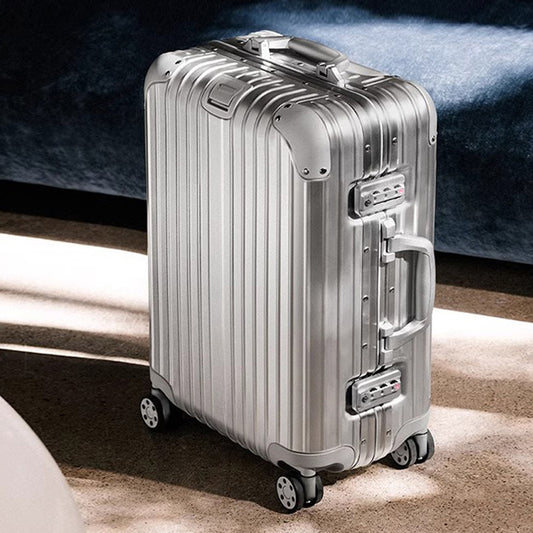 All-aluminum-magnesium Alloy Password Box Women's Trolley Case Men's Universal Wheel Suitcase 20 Inch Luggage Boarding Box Aluminum Frame Box