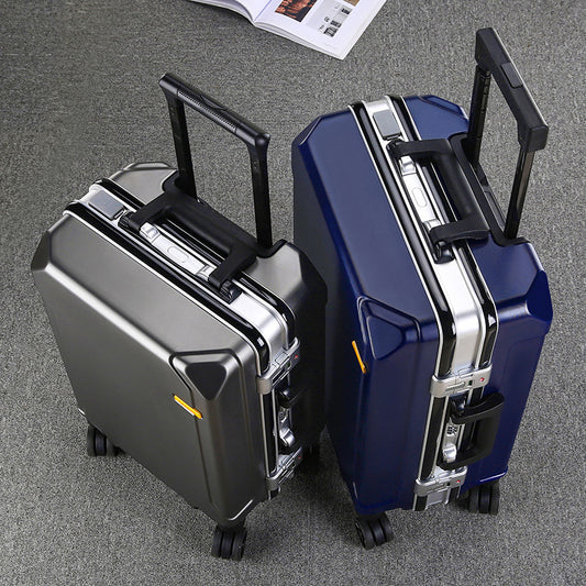 Wholesale Generation Hair Aluminum Frame Trolley Case Men's And Women's Universal Wheel Suitcase Fashion Large Capacity Password Box Suitcase Student Box