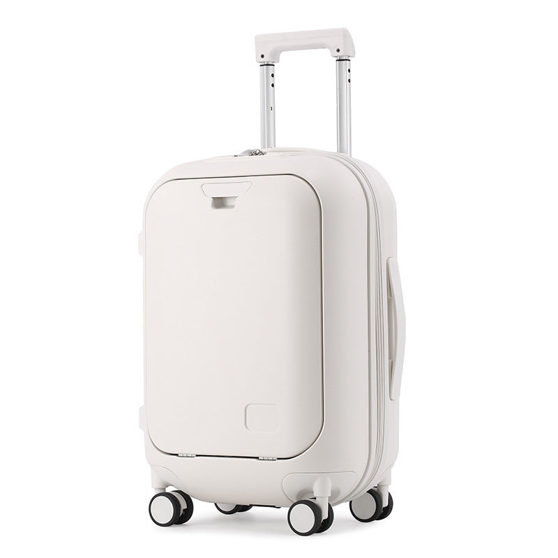 Children's Front Zipper Full Aluminum Trolley Small Fresh Suitcase